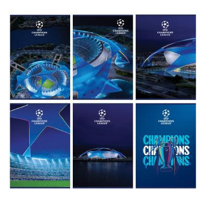 Тетрадка, А4, бели листа, 54л, UEFA