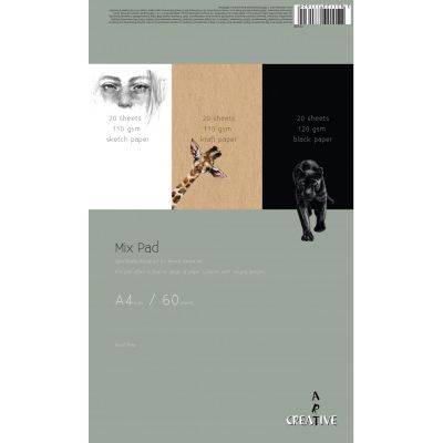 Скицник Mix Pad А4, 110 g, 60 листа