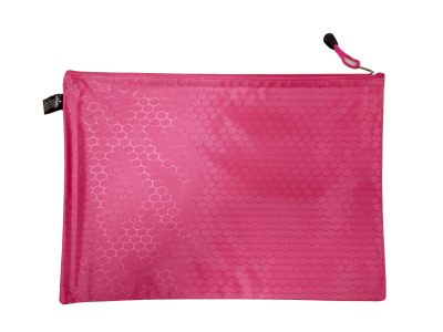 Папка с цип В4, промазан плат, розов