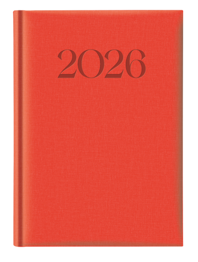 Календар-бележник Castelli Biella 894 A5,2026, оранжев