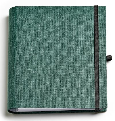 Бележник със скрита спирала Тера, А5, тъмнозелен