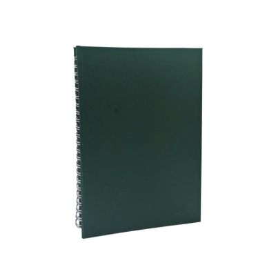 Бележник с полускрита спирала Elegance, ЗЕЛЕН
