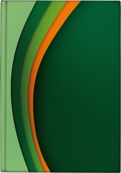 Бележник КБ 21, А5, 336 страници, ламинат, зелен дизайн