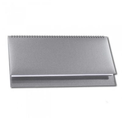 Настолен календар-бележник Light, СРЕБРИСТ