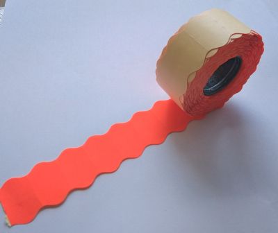 Етикети 26x16 mm двуредови маркиращи клещи, червени