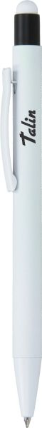 Метална Химикалка Talin с touch функция, бяла