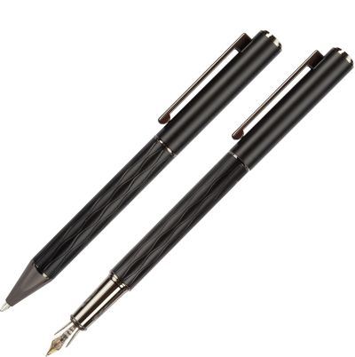 Комплект Wellington Infinity, химикалка и писалка, черен