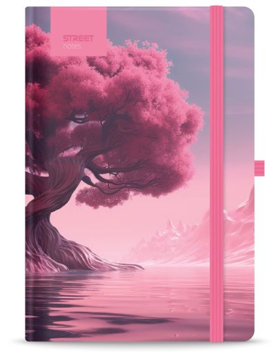 Бележник с ластик B5 Street, твърда корица, 96 листа, JOURNEY