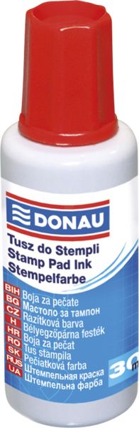 Мастило за тампон Donau, 30ml, червен