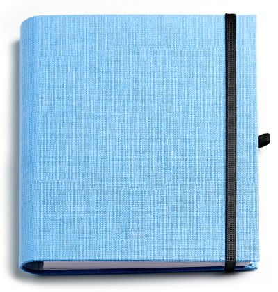 Бележник със скрита спирала Тера, А5, светлосин