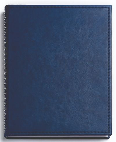 Бележник с полускрита спирала Аляска, А5, син