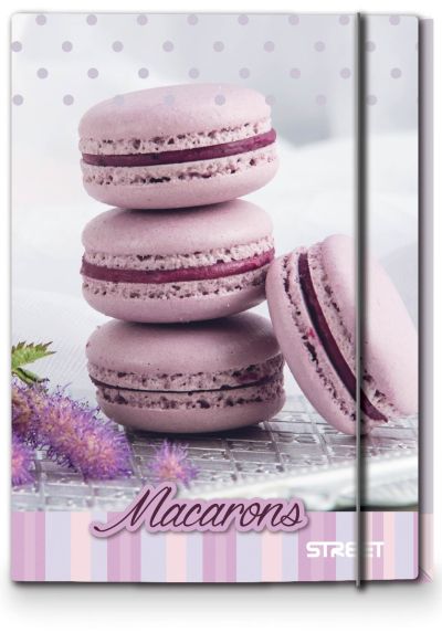 Папка с ластик STREET Macarons