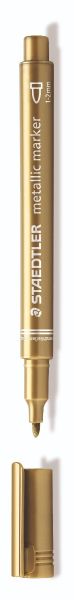 Маркер Staedtler Metallic, об връх, 1-2 mm,златист