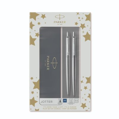 Комплект Parker Royal Jotter Stainless Steel CT, Химикалка и Автоматичен молив