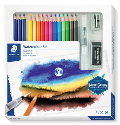 Комплект Staedtler  Design Journey  Watercolour Set, 18 части