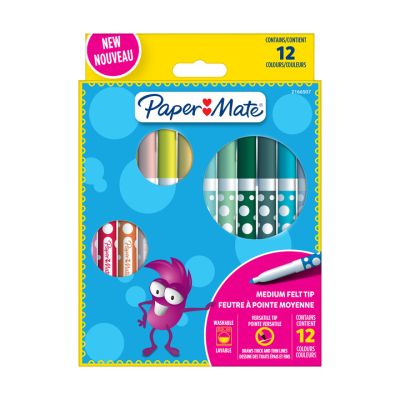 Флумастри Papermate Kids Colouring, 12 цвята