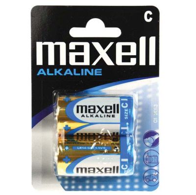 Батерия Maxell, LR14, алкални, 2 броя, блистер