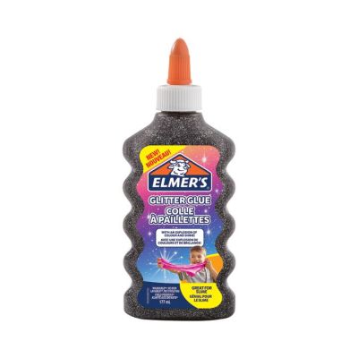 Течно лепило Elmer's Glitter Glue, 177ml, черно