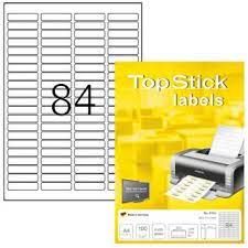 Етикети TopStick 8724, 46х11.1mm, 100л. (8400бр)