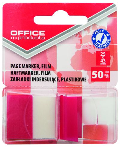 Сигнални лентички Office Products, 25x43, червен