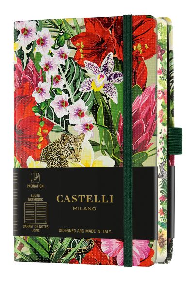 Бележник Castelli Eden, 9x14cm, линиран, Leopard