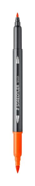 Акварелни флумастри Staedtler 3001, двув, оранжев 4