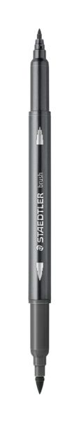 Акварелни флумастри Staedtler 3001, двув, сив 8