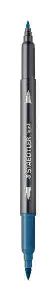 Акварелни флумастри Staedtler 3001, двув, сивосин 63