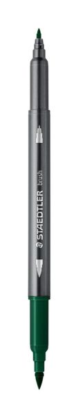 Акварелни флумастри Staedtler 3001, двув, тъмнозелен 55