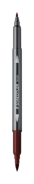 Акварелни флумастри Staedtler 3001, двув, шоколад 75