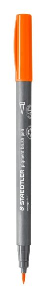 Флумастер Staedtler Pigment Brush 371, оранжев 4