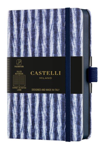 Бележник Castelli Shibori, 9x14cm, линиран, Twill