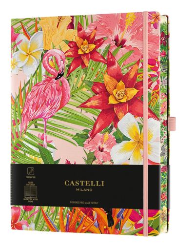 Бележник Castelli Eden, 13x21cm, лин, Flamingo