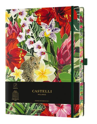 Бележник Castelli Eden, 13x21cm, лин, Leopard