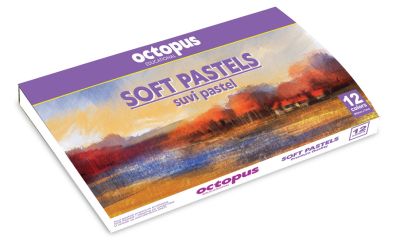 Пастели Octopus Soft, 12 цвята