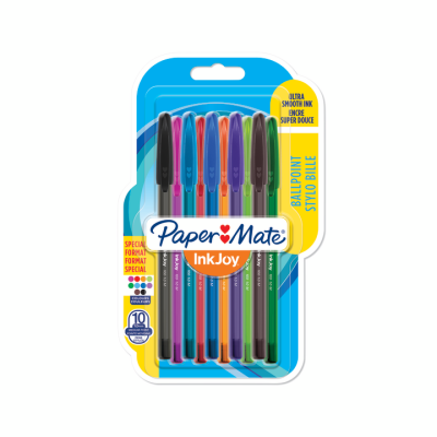 Химикалка Papermate InkJoy 100 CAP, блистер 8+2