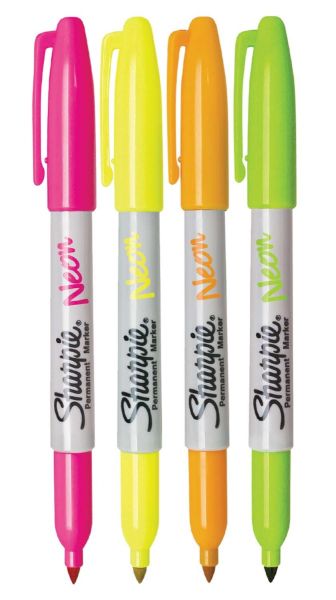 Маркер Sharpie Neon, 4 цвята