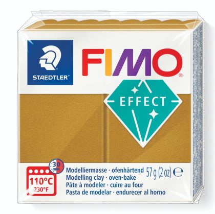 Полимерна глина Staedtler Fimo Effect,57g, металическо златист 11