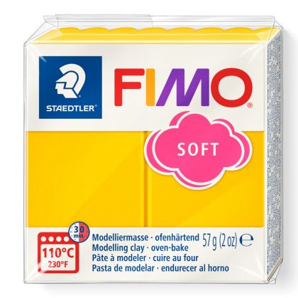 Полимерна глина Staedtler Fimo Soft, 57 g, слънчоглед 16