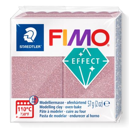 Полимерна глина Staedtler Fimo Effect,57g, блестящо розов 212