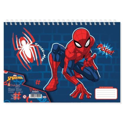 Скицник със спирала А4, 30л, spiderman