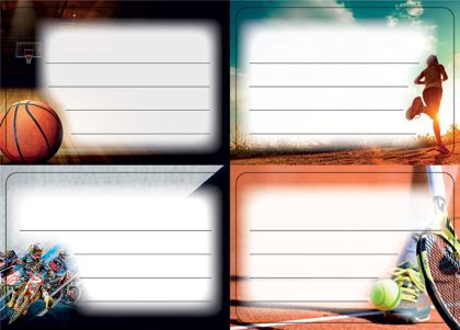 Етикети за тетрадка Deis, оп. 400 броя, №4 / 2025