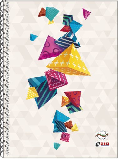 Тетрадка Deis А5,120л,ШР,сп,тв.к.,3теми, стил 2025