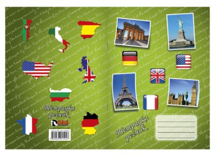 Тетрадка-речник Deis А5, 40листа, офсет, 3 полета