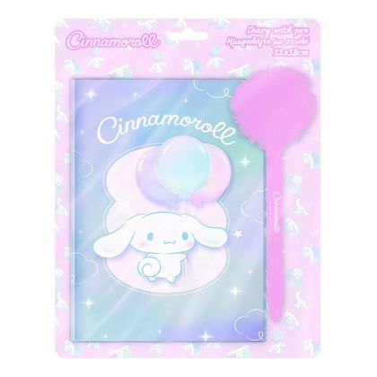 Бележник с катинарче и химикалка, 12x18cm, 60л, CINNAMOROL