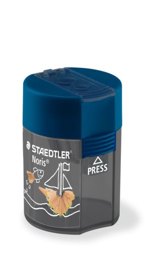 Острилка Staedtler 512 с контейнер, двойна, СИН