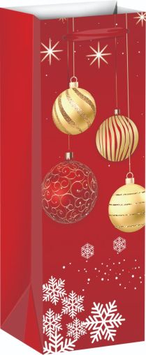 Подаръчна торбичка XMAS Bottle, 13x36x8.5cm, 71214