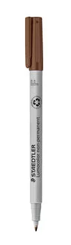 Неперманентен  маркер Staedtler Lumocolor 316 F, кафяв