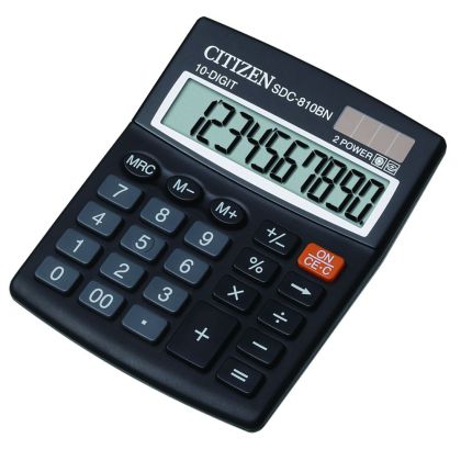 Настолен калкулатор Citizen SDC-810,10 разряда, бял