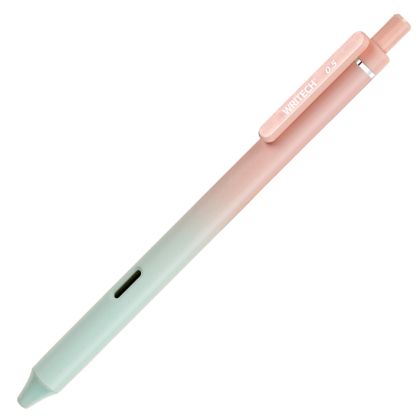 Гел химикалка Writech Gradient, розова/зелена